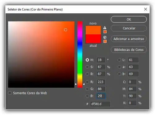 Dinâmica de cores - Pincéis do Photoshop