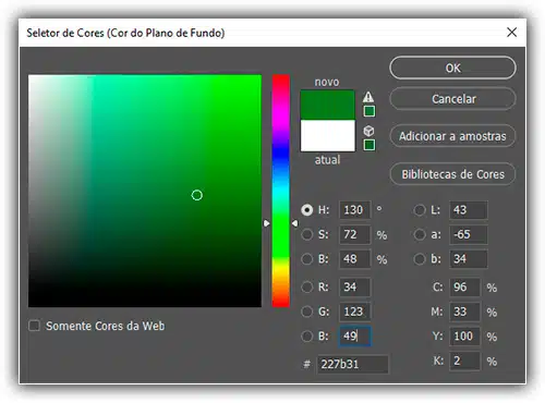 Dinâmica de cores - Pincéis do Photoshop